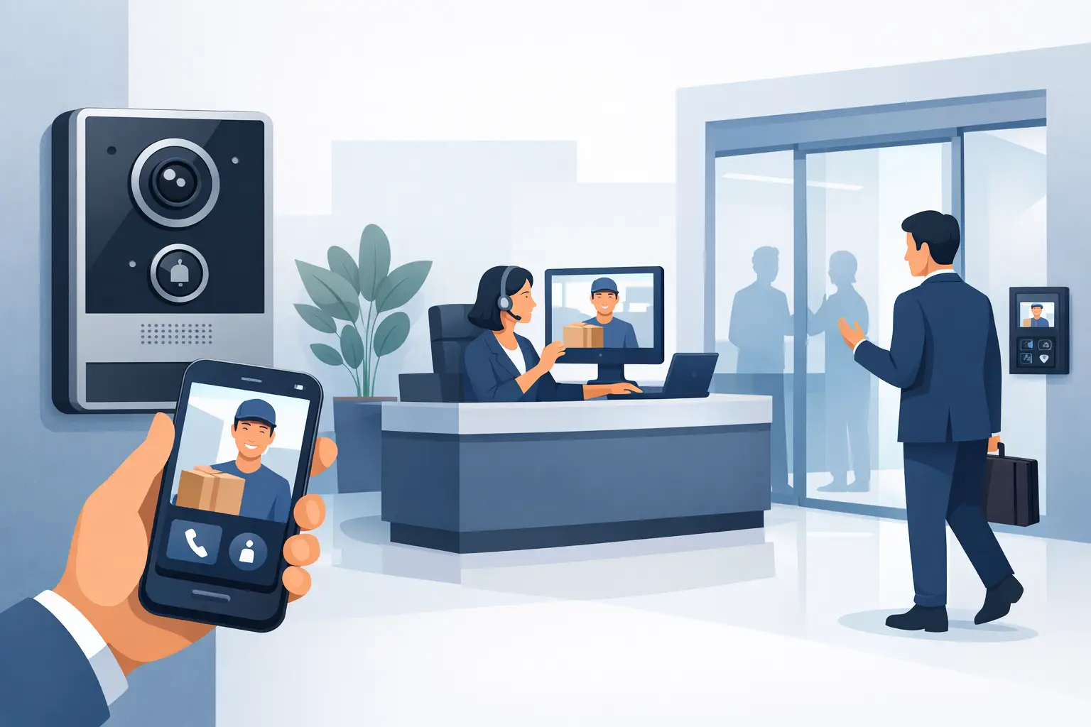 Choosing Video Door Entry for Office Reception